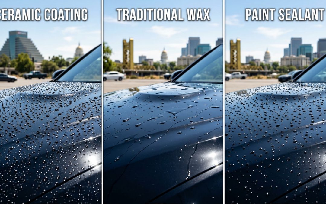 Ceramic Coating vs Wax vs Paint Sealant - What’s Worth It for Sacramento Daily Drivers
